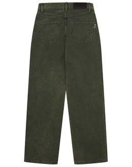 Carla Colour Jeans - Dark Green - Woodbird Female